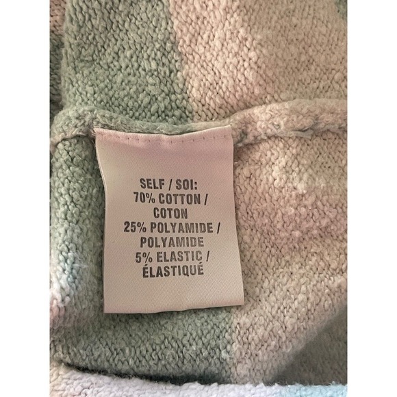 TANYA TAYLOR Maisie V Neck Collared Striped Sweater Drop Shoulder XS Light Blue - Picture 10 of 11